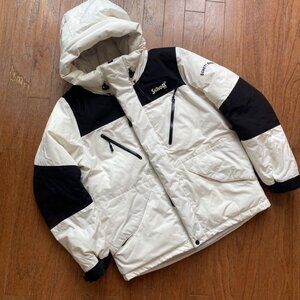Schott Down Filled White Performance Bomber Jacket Medium